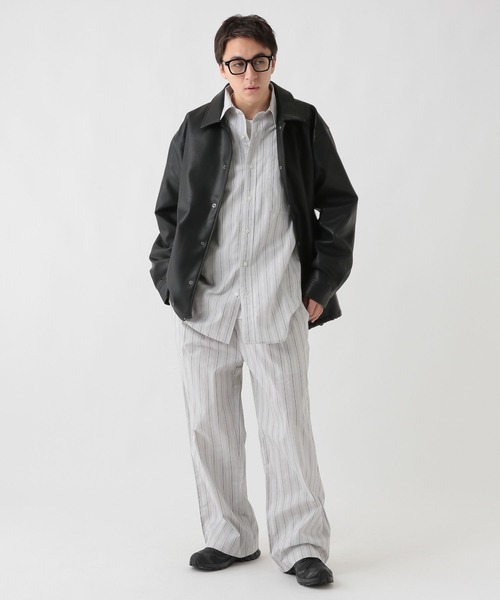 GEORGE'S(ジョージズ)の「ブロードストライプパンツ(その他パンツ・メンズ・ライトグレー/ブルー・LARGE/MEDIUM)」の5枚目の写真