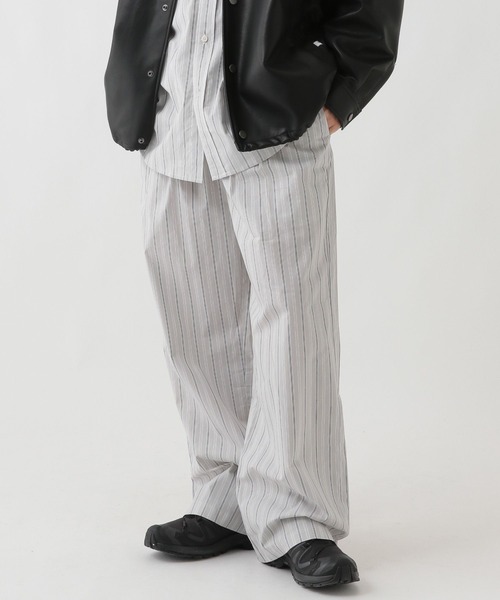 GEORGE'S(ジョージズ)の「ブロードストライプパンツ(その他パンツ・メンズ・ライトグレー/ブルー・LARGE/MEDIUM)」の6枚目の写真