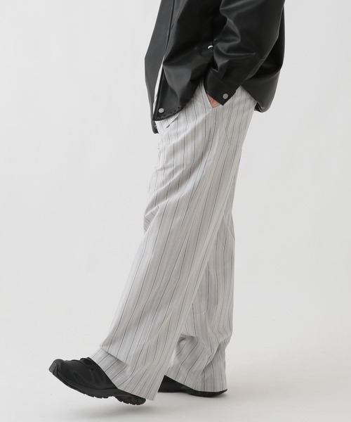 GEORGE'S(ジョージズ)の「ブロードストライプパンツ(その他パンツ・メンズ・ライトグレー/ブルー・LARGE/MEDIUM)」の8枚目の写真
