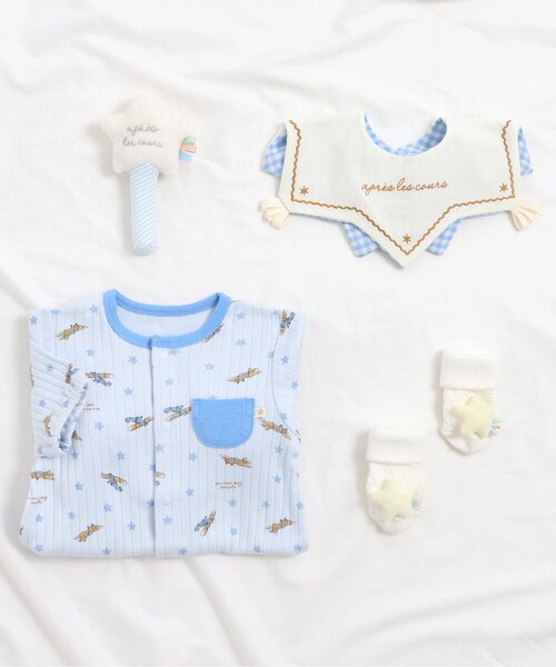 apres les cours(アプレレクール)の「ハート&星モチーフソックス(ベビーシューズ/ベビーソックス・キッズ・イエロー/レッド・12/9)」の5枚目の写真