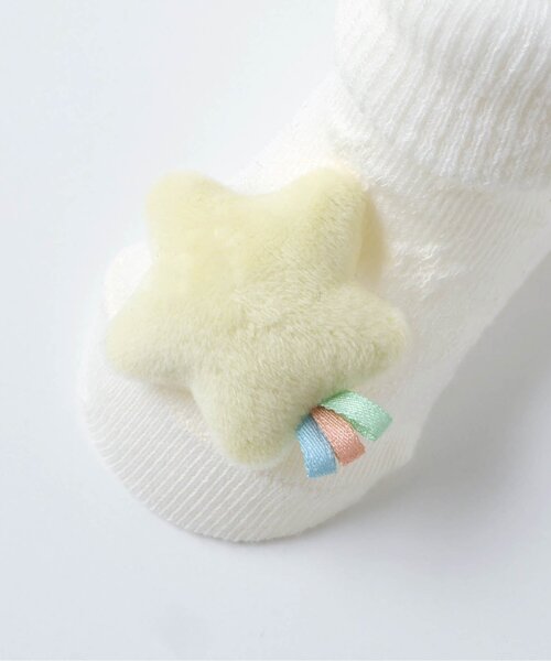 apres les cours(アプレレクール)の「ハート&星モチーフソックス(ベビーシューズ/ベビーソックス・キッズ・イエロー/レッド・12/9)」の16枚目の写真