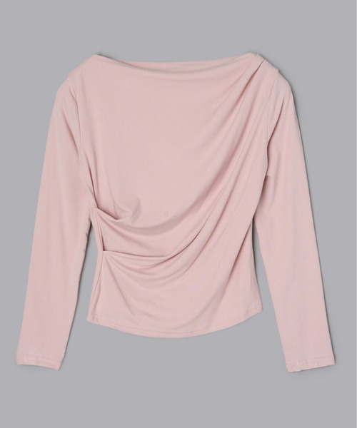 Olu.(オルドット)の「アシンメトリードレープトップス(Tシャツ/カットソー・レディース・ピンク/ホワイト/イエロー/ブラック・FREE)」の20枚目の写真