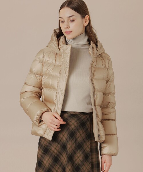 MACKINTOSH LONDON（マッキントッシュ ロンドン）の「【Precious12月号】ナイロンタフタダウンコート（ダウンジャケット/コート・レディース・グレー系その他2/ベージュ/ブラック・40/38）」の3枚目の写真