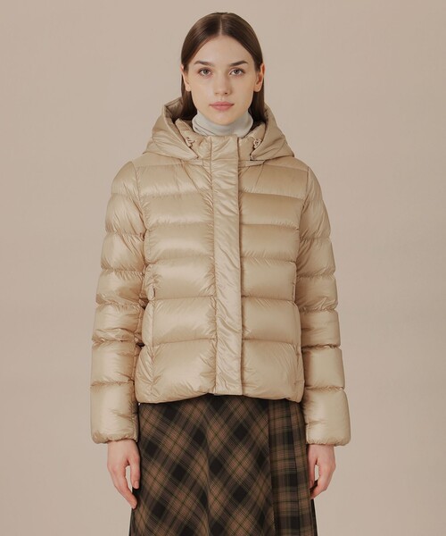 MACKINTOSH LONDON（マッキントッシュ ロンドン）の「【Precious12月号】ナイロンタフタダウンコート（ダウンジャケット/コート・レディース・グレー系その他2/ベージュ/ブラック・40/38）」の8枚目の写真