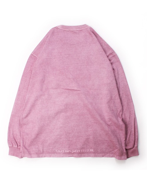 GALFY(ガルフィー)の「【GALFY/ガルフィー】さらっとグラフィティ染め染めロンTee(Tシャツ/カットソー・メンズ・パープル/ピンク/ブラック・M/L/XL)」の8枚目の写真