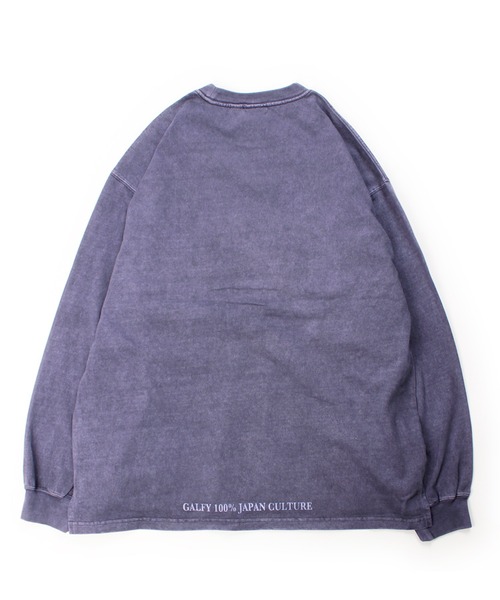 GALFY(ガルフィー)の「【GALFY/ガルフィー】さらっとグラフィティ染め染めロンTee(Tシャツ/カットソー・メンズ・パープル/ピンク/ブラック・M/L/XL)」の10枚目の写真