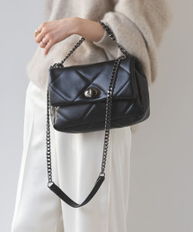 maison-vincent | 《NOBLE別注・追加》Maison Vincent パッファーキルティングチェーンバッグ(ショルダーバッグ)