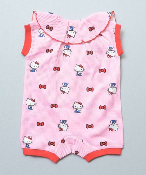 MARKEY'S(マーキーズ)の「【HELLO KITTY/ハローキティ】別注ワッフルロンパース(ロンパース・キッズ・パープル/ミント/ピンク・80/70)」の5枚目の写真