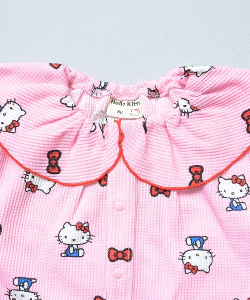 MARKEY'S(マーキーズ)の「【HELLO KITTY/ハローキティ】別注ワッフルロンパース(ロンパース・キッズ・パープル/ミント/ピンク・80/70)」の6枚目の写真
