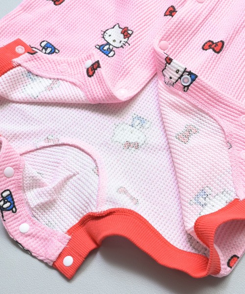 MARKEY'S(マーキーズ)の「【HELLO KITTY/ハローキティ】別注ワッフルロンパース(ロンパース・キッズ・パープル/ミント/ピンク・80/70)」の7枚目の写真