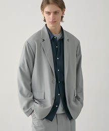 EASENCE（イーズエンス）の「【EASENCE】ハイツイステッドツイル セットアップ シングルテーラードジャケット＆センタープレス タックスラックス<速乾/UVカット/イージーケア>（セットアップ）」