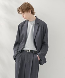 EASENCE（イーズエンス）の「【EASENCE】ハイツイステッドツイル セットアップ シングルテーラードジャケット&センタープレス タックスラックス<速乾 UVカット イージーケア>（セットアップ）」