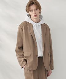 EASENCE（イーズエンス）の「【EASENCE】ハイツイステッドツイル セットアップ シングルテーラードジャケット＆センタープレス タックスラックス / 速乾・UVカット・イージーケア（セットアップ）」