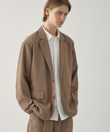 EASENCE（イーズエンス）の「【EASENCE】ハイツイステッドツイル セットアップ シングルテーラードジャケット＆センタープレス タックスラックス / 速乾・UVカット・イージーケア（セットアップ）」