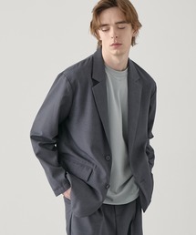 EASENCE（イーズエンス）の「【EASENCE】ハイツイステッドツイル セットアップ シングルテーラードジャケット&センタープレス タックスラックス<速乾 UVカット イージーケア>（セットアップ）」