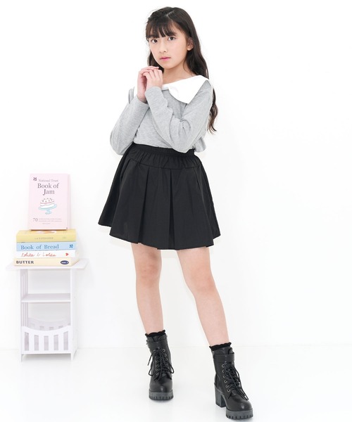 Bee des Bee(ビーデスビー)の「プリーツスカート(スカート・キッズ・ブラック/チャコール・100cm/110cm/120cm/130cm/140cm/150cm)」の7枚目の写真