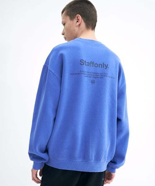 STAFF ONLY(スタッフオンリー)の「(裏起毛) ピグメントキー スウェットシャツ (ウォッシュドブルー)(スウェット・メンズ・その他・M)」の1枚目の写真