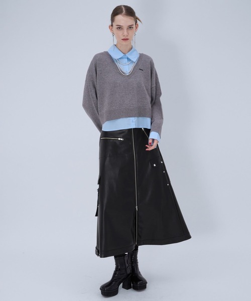 HARE（ハレ）の「ライダースライクスカート(HARE)（スカート・レディース・ブラック・FREE）」の17枚目の写真