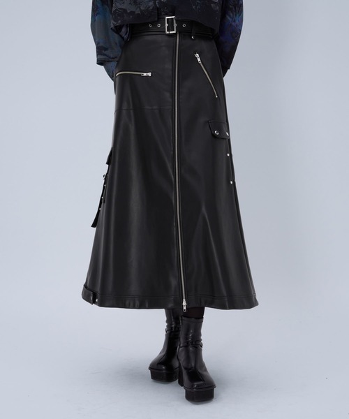 HARE（ハレ）の「ライダースライクスカート(HARE)（スカート・レディース・ブラック・FREE）」の22枚目の写真