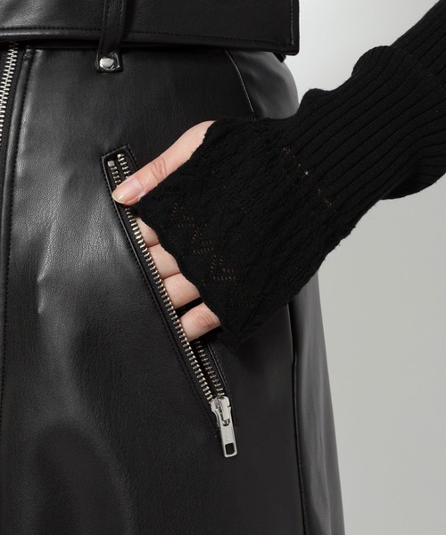 HARE（ハレ）の「ライダースライクスカート(HARE)（スカート・レディース・ブラック・FREE）」の11枚目の写真