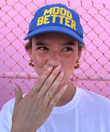 MOODBETTER（ムード ベター）の「LOGO BALL CAP BLUE（キャップ）」