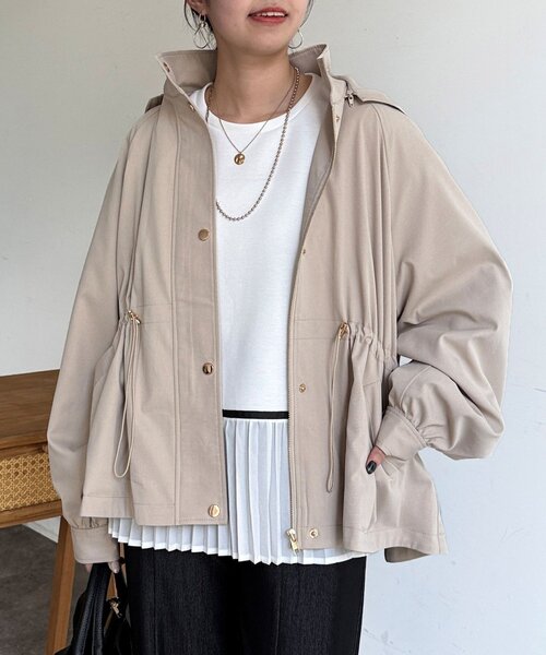Chez toi（シェトワ）の「ボリュームブルゾン（ブルゾン・レディース・ベージュ/ネイビー/カーキ・FREE）」の16枚目の写真