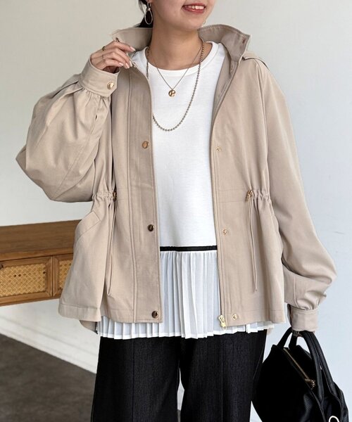 Chez toi（シェトワ）の「ボリュームブルゾン（ブルゾン・レディース・ベージュ/ネイビー/カーキ・FREE）」の17枚目の写真