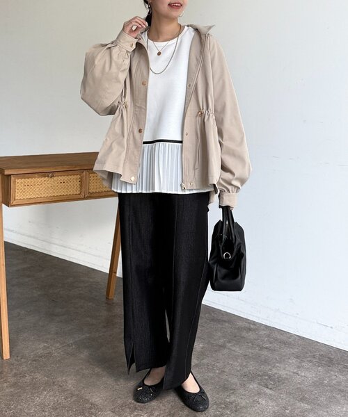 Chez toi（シェトワ）の「ボリュームブルゾン（ブルゾン・レディース・ベージュ/ネイビー/カーキ・FREE）」の21枚目の写真