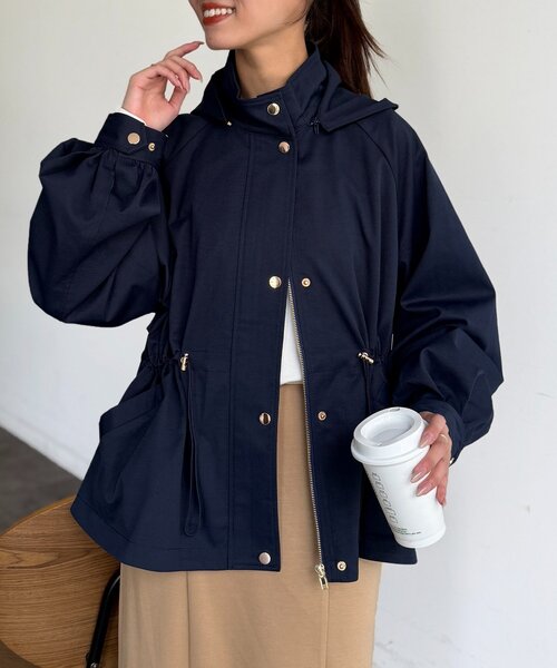 Chez toi（シェトワ）の「ボリュームブルゾン（ブルゾン・レディース・ベージュ/ネイビー/カーキ・FREE）」の9枚目の写真