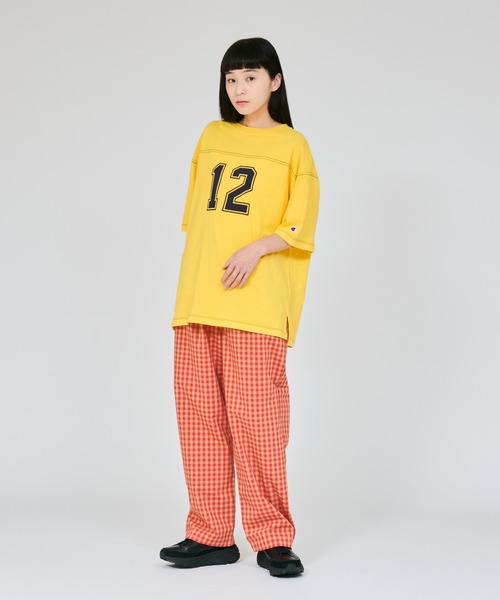 Champion（チャンピオン）の「【Champion/チャンピオン】レディース ショートスリーブ フットボールTシャツ（Tシャツ/カットソー・レディース・レッド系その他3/イエロー系その他3/ブルー系4/グリーン系その他・LARGE/MEDIUM）」の22枚目の写真
