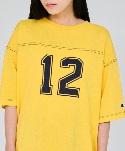 Champion（チャンピオン）の「【Champion/チャンピオン】レディース ショートスリーブ フットボールTシャツ（Tシャツ/カットソー・レディース・レッド系その他3/イエロー系その他3/ブルー系4/グリーン系その他・LARGE/MEDIUM）」の18枚目の写真
