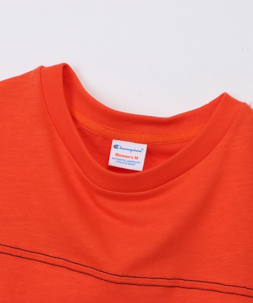 Champion（チャンピオン）の「【Champion/チャンピオン】レディース ショートスリーブ フットボールTシャツ（Tシャツ/カットソー・レディース・レッド系その他3/イエロー系その他3/ブルー系4/グリーン系その他・LARGE/MEDIUM）」の6枚目の写真