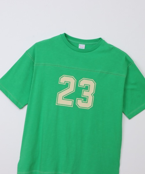 Champion（チャンピオン）の「【Champion/チャンピオン】レディース ショートスリーブ フットボールTシャツ（Tシャツ/カットソー・レディース・レッド系その他3/イエロー系その他3/ブルー系4/グリーン系その他・LARGE/MEDIUM）」の10枚目の写真