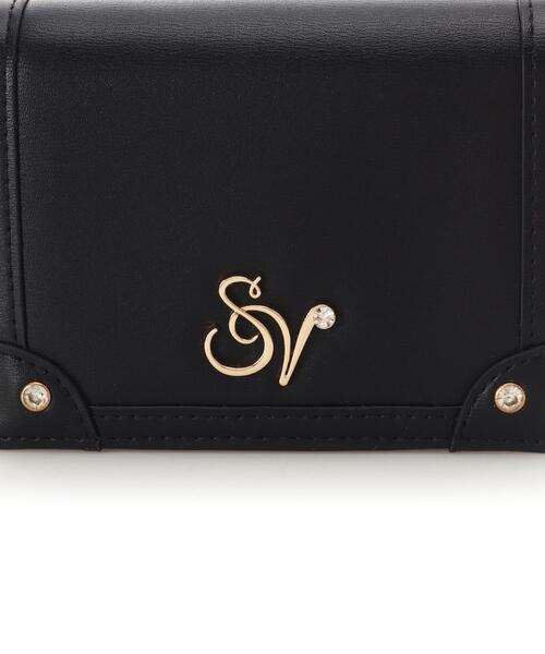 SAMANTHAVEGA(サマンサベガ)の「ロゴ金具折財布(財布・レディース・ブラック/オフホワイト/ピンク/マルチ/ダルブルー系・FREE)」の7枚目の写真