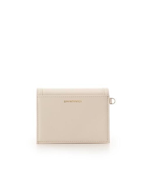 SAMANTHAVEGA(サマンサベガ)の「ロゴ金具折財布(財布・レディース・ブラック/オフホワイト/ピンク/マルチ/ダルブルー系・FREE)」の10枚目の写真