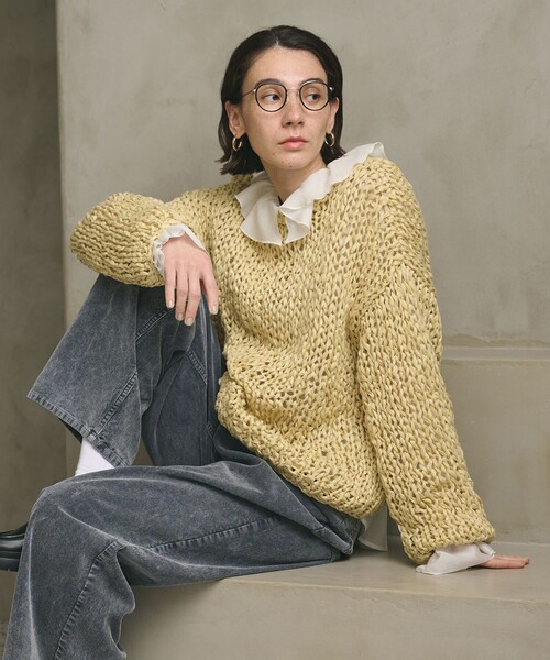 BEAUTY&YOUTH UNITED ARROWS(ビューティーアンドユースユナイテッドアローズ)の「ラッフル スキッパーブラウス(シャツ/ブラウス・レディース・オフホワイト/ブラック・FREE)」の7枚目の写真