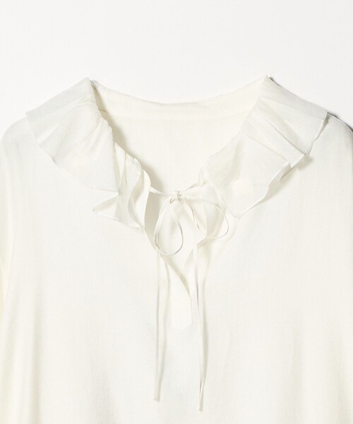 BEAUTY&YOUTH UNITED ARROWS(ビューティーアンドユースユナイテッドアローズ)の「ラッフル スキッパーブラウス(シャツ/ブラウス・レディース・オフホワイト/ブラック・FREE)」の20枚目の写真