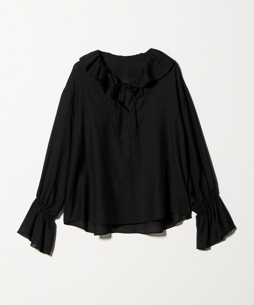 BEAUTY&YOUTH UNITED ARROWS(ビューティーアンドユースユナイテッドアローズ)の「ラッフル スキッパーブラウス(シャツ/ブラウス・レディース・オフホワイト/ブラック・FREE)」の22枚目の写真