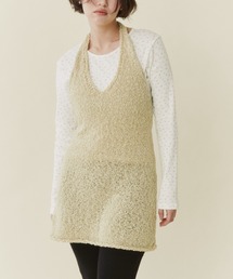 FUULLY STUDIO（フーリィーステューディオ）の「テープヤーンホルターネックミニワンピース（ワンピース）」