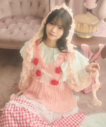 kutir（クティール）の「【クティールとレトロ】フラワーリボンビスチェ（キャミソール）」