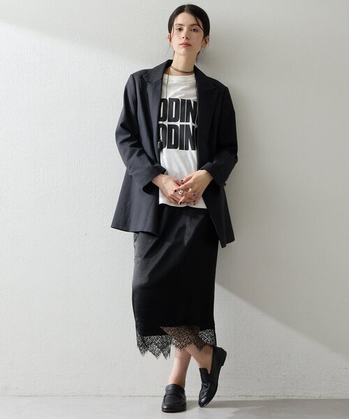 THE PAUSE(ザ ポーズ)の「【THE PAUSE】コットンリネンダブルジャケット/セットアップ可(テーラードジャケット・レディース・ブラック/ベージュ・FREE)」の12枚目の写真