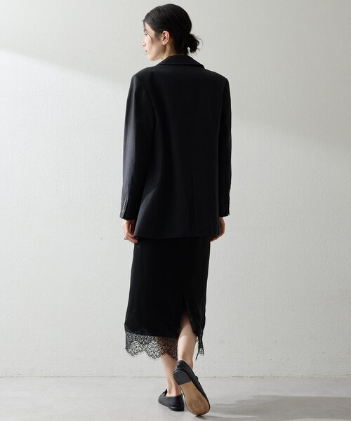 THE PAUSE(ザ ポーズ)の「【THE PAUSE】コットンリネンダブルジャケット/セットアップ可(テーラードジャケット・レディース・ブラック/ベージュ・FREE)」の7枚目の写真