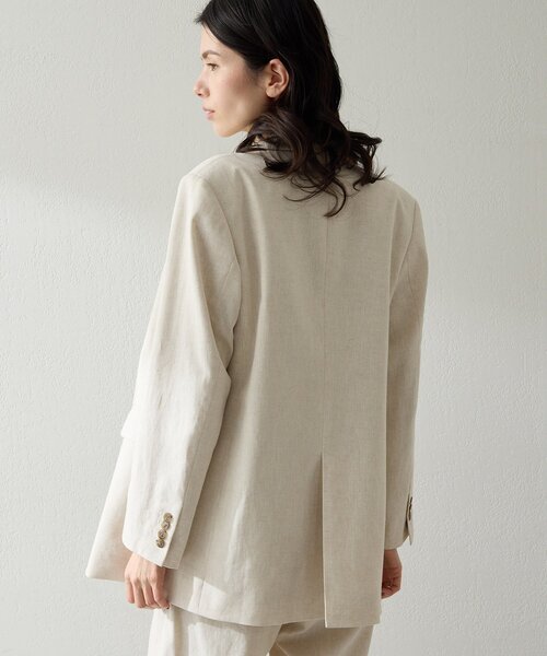 THE PAUSE(ザ ポーズ)の「【THE PAUSE】コットンリネンダブルジャケット/セットアップ可(テーラードジャケット・レディース・ブラック/ベージュ・FREE)」の18枚目の写真