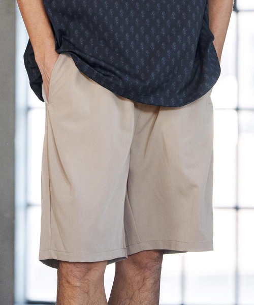 CAMBIO(カンビオ)の「mp14600- Slacks Fabric Shorts ショートパンツ(S60226cmb)(その他パンツ・メンズ・カーキ系/ブラック/チャコールグレー/ベージュ・S/M/L)」の4枚目の写真