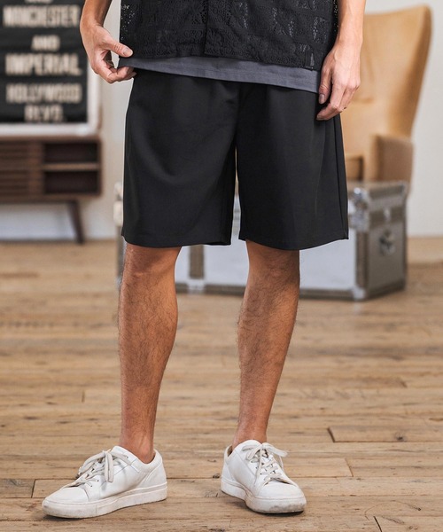 CAMBIO(カンビオ)の「mp14600- Slacks Fabric Shorts ショートパンツ(S60226cmb)(その他パンツ・メンズ・カーキ系/ブラック/チャコールグレー/ベージュ・S/M/L)」の5枚目の写真