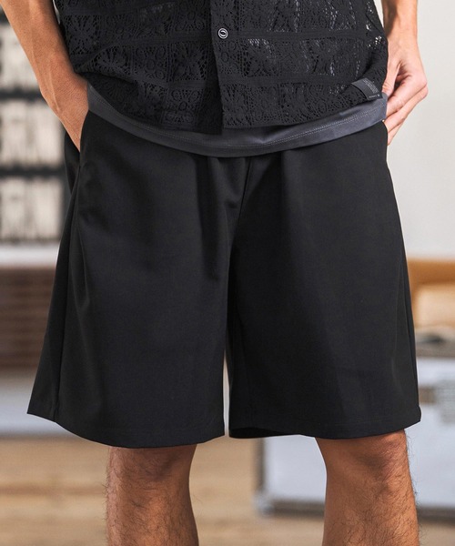 CAMBIO(カンビオ)の「mp14600- Slacks Fabric Shorts ショートパンツ(S60226cmb)(その他パンツ・メンズ・カーキ系/ブラック/チャコールグレー/ベージュ・S/M/L)」の6枚目の写真