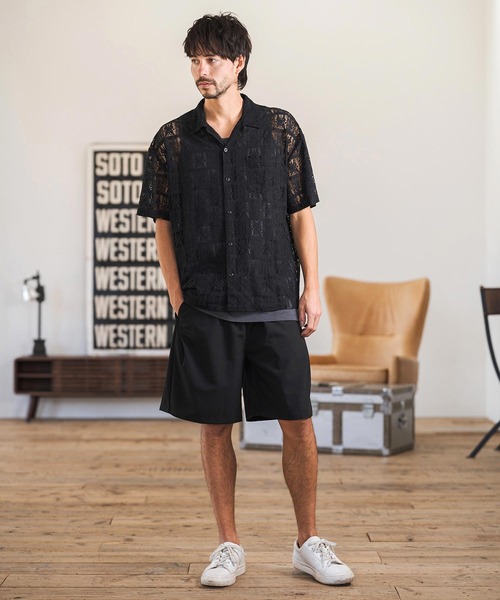 CAMBIO(カンビオ)の「mp14600- Slacks Fabric Shorts ショートパンツ(S60226cmb)(その他パンツ・メンズ・カーキ系/ブラック/チャコールグレー/ベージュ・S/M/L)」の8枚目の写真