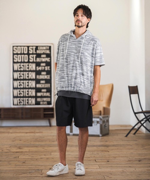 CAMBIO(カンビオ)の「mp14600- Slacks Fabric Shorts ショートパンツ(S60226cmb)(その他パンツ・メンズ・カーキ系/ブラック/チャコールグレー/ベージュ・S/M/L)」の9枚目の写真