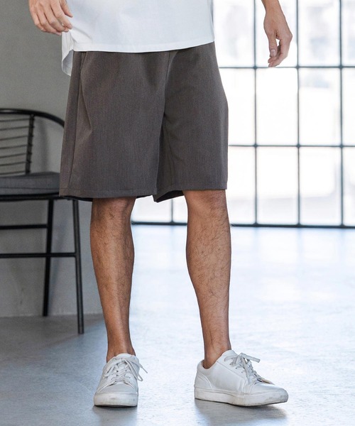 CAMBIO(カンビオ)の「mp14600- Slacks Fabric Shorts ショートパンツ(S60226cmb)(その他パンツ・メンズ・カーキ系/ブラック/チャコールグレー/ベージュ・S/M/L)」の10枚目の写真