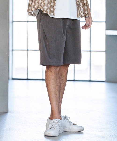 CAMBIO(カンビオ)の「mp14600- Slacks Fabric Shorts ショートパンツ(S60226cmb)(その他パンツ・メンズ・カーキ系/ブラック/チャコールグレー/ベージュ・S/M/L)」の12枚目の写真